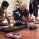 Ayurvedic Yoga Massage training – The V shape stretch for the shoulder blades