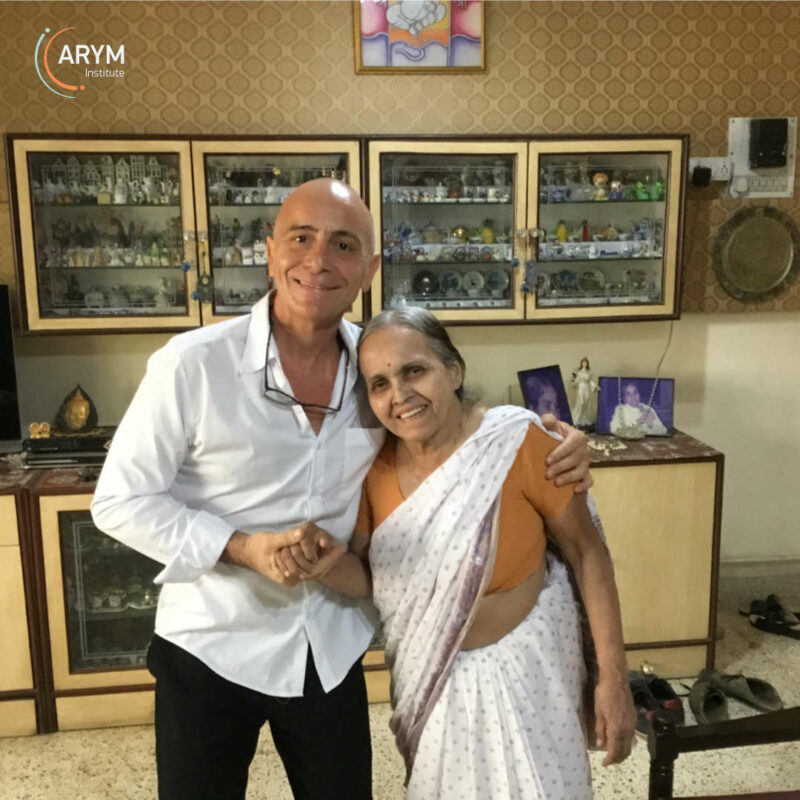 Kusum Modak and Ananta Sylvain Girard in Pune India-2017